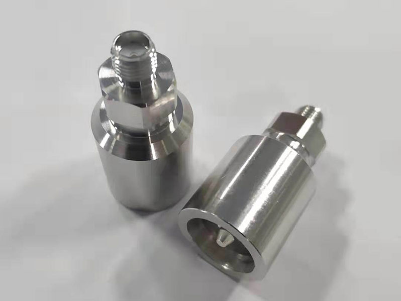 Straight Mini DIN 4.3-10r Plug to SMA Jack RF Coaxial Adaptor