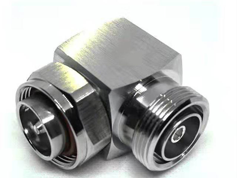 Low Pim DIN Jack Female to Plug Male Right Angle RF Coxial Connector