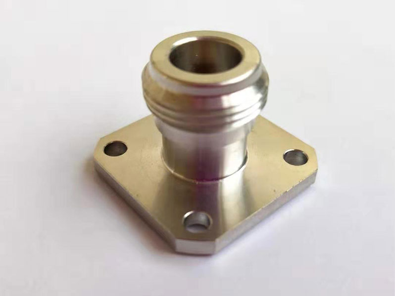 N Female 4 Hole Flange PCB Mount RF Coaxial Connector