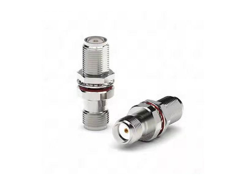 50 Ohm Straight Stainless Steel SMA Female Jack to SMA Female Jack Bulkhead RF Coaxial Connector